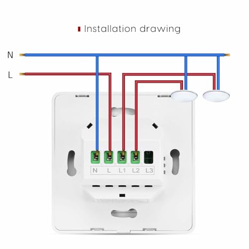 INF Smart switch, WiFi light switch, WiFi switch, wireless switch, 2-pin, voice control, remote control, timer, smart home - Image 4
