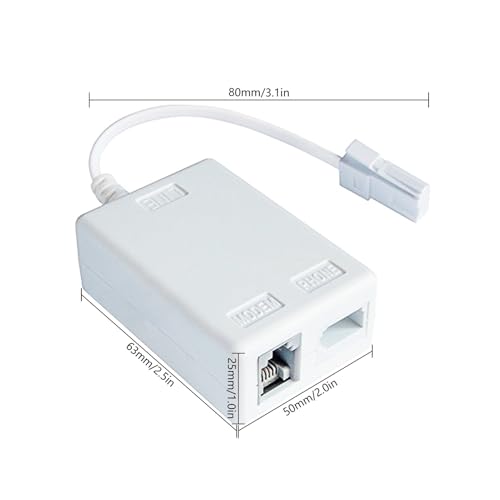 BT Telephone Splitters ADSL Filter with Cable and RJ11 Connection Adapter, ADSL Microfilter BT Plug/Socket Broadband Internet Splitter for WiFi Sky Talktalk Landline Modem Router Telephone Fax - Image 4