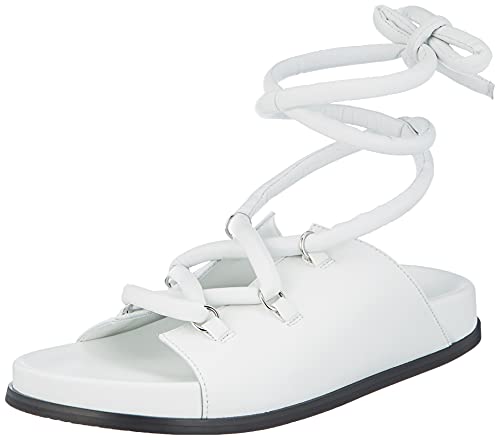 HUGO Blake Flatform-n, Sandali Donna, Bianco 100