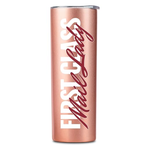 Onebttl Mail Carrier Gifts for Women Mail Lady Gifts Postal Workers - First Class Stainless Steel Tumbler 20OZ