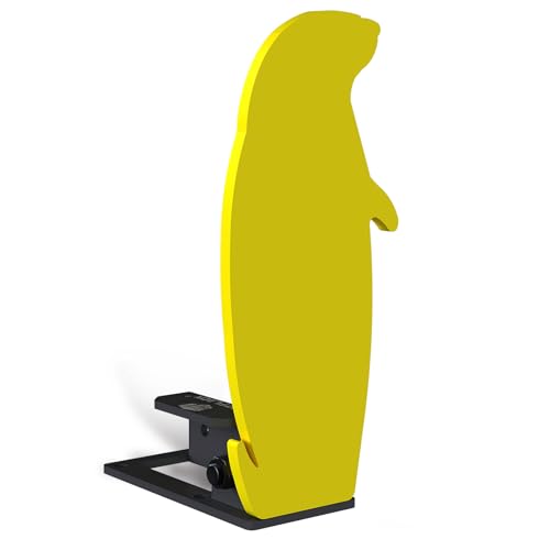 Atflbox 3/8'' AR500 Auto Reset Target, 12.5x5.5 inch Prairie Dog Silhouette Classic Popper Steel Shooting Target for Shooting Range, Suitable for Pistol, Rifle, Handgun, Shotgun, Rimfire (1 Pack)