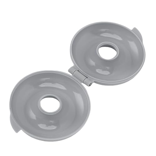 HUSHUI Molde de Pastel de Donas, Lanzamiento Fácil, Apariencia Brillante, Diseño de Tapa de Flip, con Forma de Donas sin Esfuerzo, para Hornear Familiares, Plástico Reutilizable