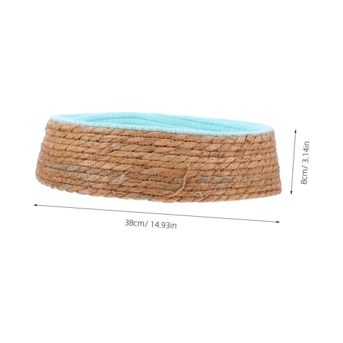 Coussin confortable pour chat panier osier tressé anti-chaleur