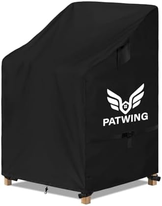 PATWING Gartenstuhl Abdeckung, 600D Oxford，65x75x85/125 cm | Schutzhülle, Outdoor