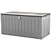Olsen & Smith Gartenbox 830L | Wasserdicht & Wetterfest Abschließbare Polypropylene Aufbewahrungsbox aus | Große Gartentruhe für Garten, Balkon & Terrasse | Robust, Geräumig & Pflegeleicht–Anthrazit