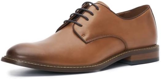 Vince Camuto Men's Lyre Dress Shoe Oxford, Cognac/Brown, 10.5