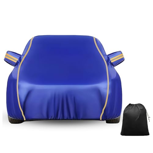 LinGKon Funda para Coche para VW Type 2 T1 1950-1992丨Funda Coche Exterior Impermeable Transpirable Funda Completa del Coche Rasguño Anti-UV Resistente Al Polvo con Cremallera(Blue)