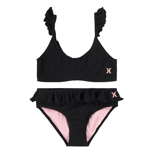 Image of Hurley Girl's Two-Piece Ruffle Bikini Swim Set (Big Kids)