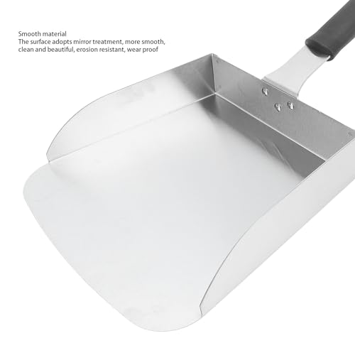 Große Grillschaufel, Edelstahl-Lebensmittelschaufel, Grill-Food-Mover, Edelstahl-Grill-Food-Mover, Lebensmittelschaufel, Burger-Spatel für Pfannengerichte