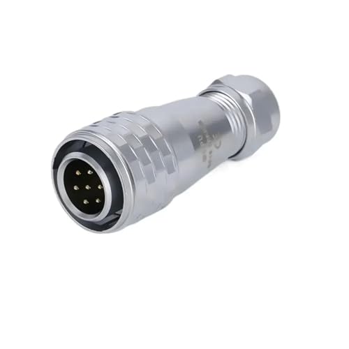 SF16 Waterproof IP67 Power Electrical Adapter Panel Mount PCB Solder 2 3 4 5 7 9 10Pin SF1610/P SF1613/S Connector(7 pin Plug)