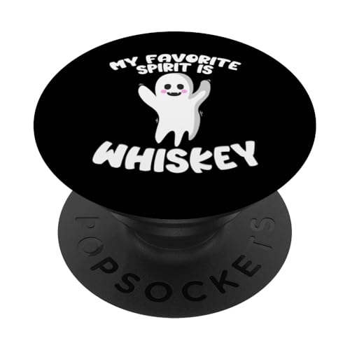 My Funny Spirit Is Whiskey - Regalos divertidos con cita de Halloween PopSockets PopGrip Intercambiable
