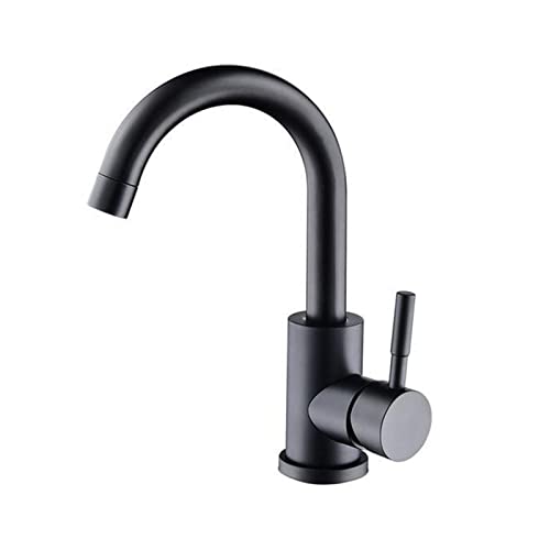Robinet en acier inoxydable nickel brossé élégant pour mitigeur de lavabo et vasque design