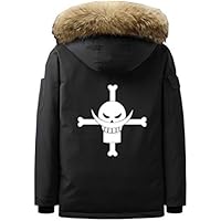 WANHONGYUE Anime One Piece Luffy Parka Abrigo Chaqueta de