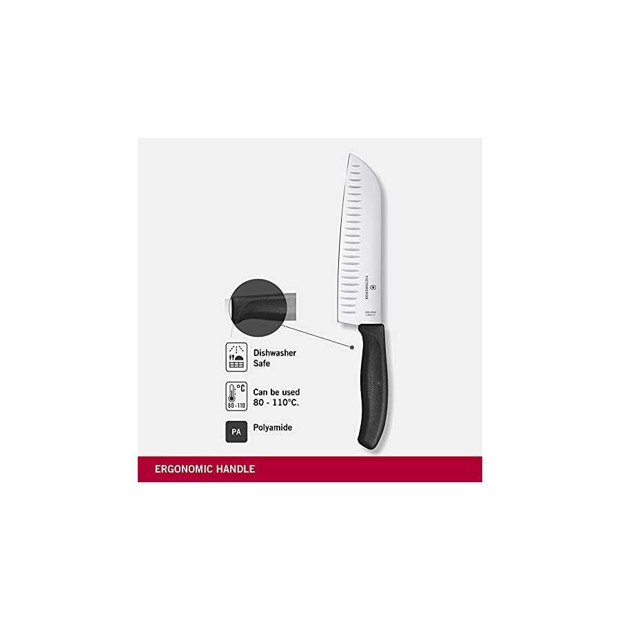 Victorinox Santoku knife, Silver/Black