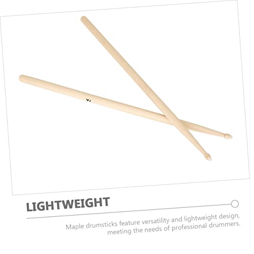 12 pares de baquetas de madera de arce para batería, accesorios para bateristas miniatura 5