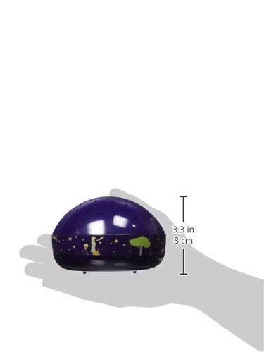 Side view of night light with dimensions indicated