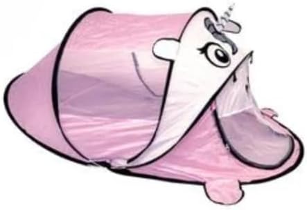 Pop Up Unicorn Play Tent for Kids, Pink Animal Theme, Indoor and Outdoor Use