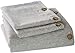 MUKKA Duvet Cover King Grey Chambray Microfiber Brushed, Coconut Button Closure Gray Heather Duvet Covers, Simple Breathable & Easy Care