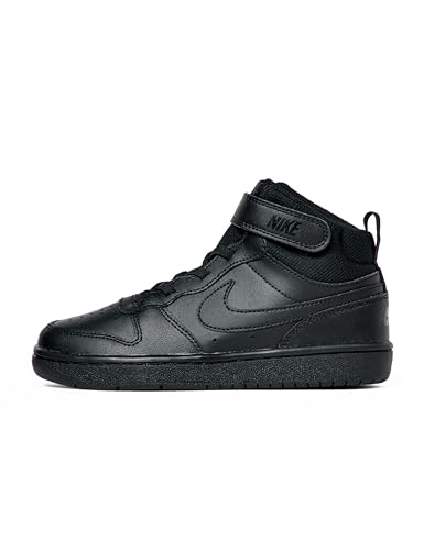 Nike Court Borough Sneaker, Black/Black/Black, 12 US Unisex Little Kid