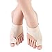 Produktbild Doact Hallux Valgus Zehenspreizer Bunion Corrector Big Toe Glätteisen, 1 Paar Ballen Schiene Unterstützung Beschützer Ärmel, mit Silikon-Gel-Pad und Zehenseparatoren für Hallux Valgus Pain Relief (L)