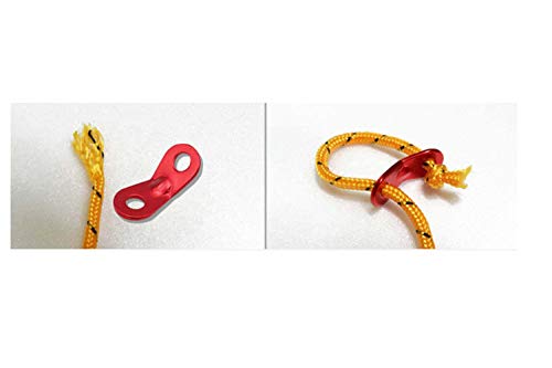 Fgen 30Pcs Outdoor Binocular Aluminum Umbrella Rope Buckle Tent Canopy Pull Rope Accessories Wind Rope Buckle Fixed Buckle Stop Adjustment Piece #TOP5