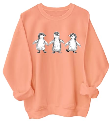 Dancing Penguin Men Women Long Sleeve Sweatshirt Hoodie Shirt
