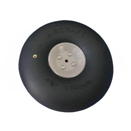 Roue d'avion à aile fixe 11,4 cm pneu pneumatique et roue gonflable RC