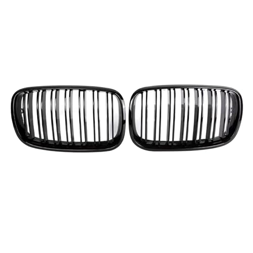 Parrillas delanteras de doble línea con acabado negro de alta calidad para BMW X5 y X6