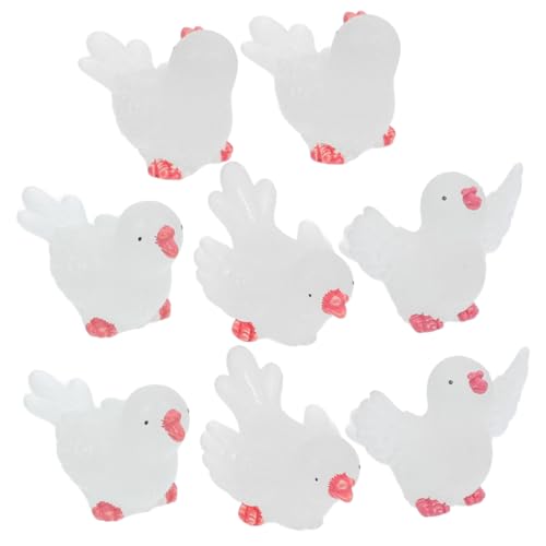 Hemobllo Mini Statuette Di Piccione Realistiche Con Luce Notturna Per Acquario Bonsai Decorazioni Da Tavolo Casa