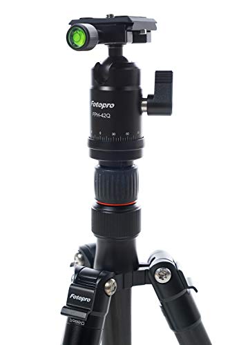 Tripé Profissional Fibra de Carbono Leve só 990gr Fotopro X-go para Cameras Canon Nikon Sony DSLR