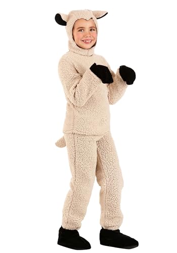 Disfraz de oveja lana para niños blanco y negro miniatura 3