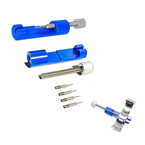 Xeingyee Watch Link Removal Adjustment Tool with 3 Extra Pins Portable Link Remover Kit for Watches Watch Link Removal Kit for Adjusting Strap Size to Fit BetterBlue