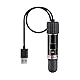 GERUI USB-Heizstab für Aquarien, 10 W, Mini-Heizstab mit Thermostat, Thermostat, für kleine Aquarien für Salzwasser und Süßwasser, 2 Stück