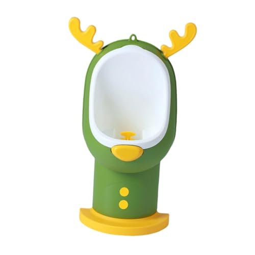 Urinal de formation pour garçons mural vert avec bol détachable