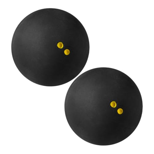 Abaodam 2pcs Squash Balls for Training High Elasticity Racket Ball Versatile Design for Adults Teens Suitable for All Fitness Levels for Skill Improvement
