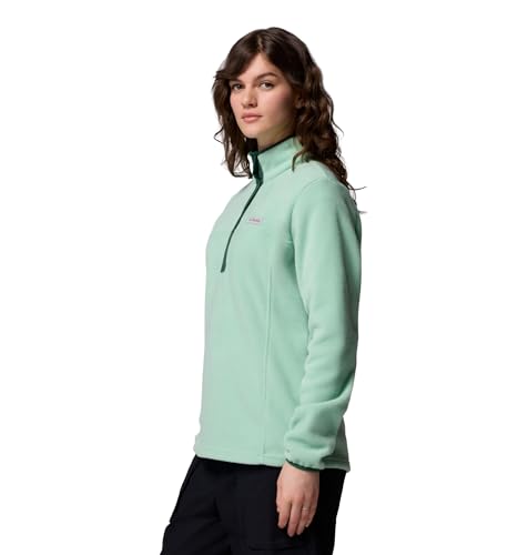 Image of Columbia Womens Benton Springs Half Snap II Pull Over Fleece Jacket, Dark Stone /Canoe /Vintage Blue, 3X