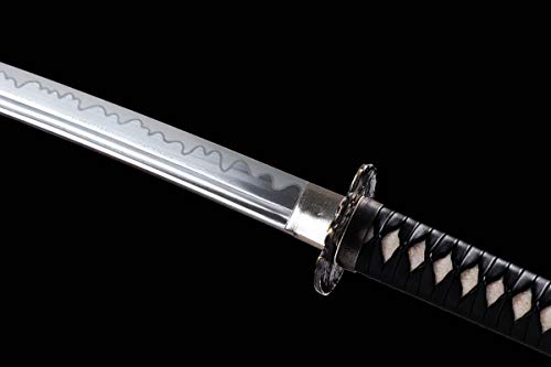 Handmade Katana Sword 41 Inches Fully Hand Forged Damascus Folded Steel Japanese Samurai Sword Full Tang Real Sharp Blade (Warrior-Damascus Folded Steel) #TOP4
