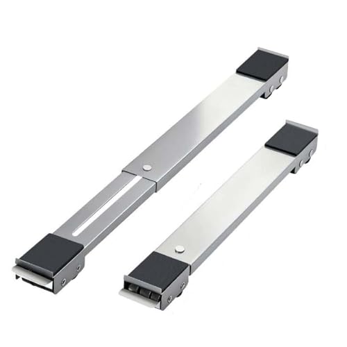 EasyByMall Supporto regolabile per lavatrice con ruote, base mobile resistente