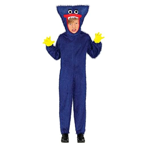 FIESTAS GUIRCA Disfraz de Monster Hugger - Oso De Peluche Malvado Azul - Disfraz Halloween Niño 10-12 Años