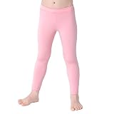 [HEAZEL] ラッシュガード レギンス 接触冷感 UVカット キッズ UPF50+ ジュニア ベビー スパッツ 水着 水陸両用 杢ピンク 150 サイズ