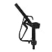 WALFRONT Fuel Nozzle for Gasoline Delivery, Manual Fuel Dispensing Nozzle, High Strength Black Plastic, Ideal for Chemical Industry Use