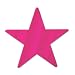 Beistle 57027-C Cerise Metallic Star Cutouts, 3-1/2 Inch, 12 Pieces Per Package