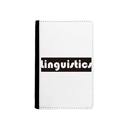 Porte-passeport noir Course and Major Linguistics étui de protection voyage