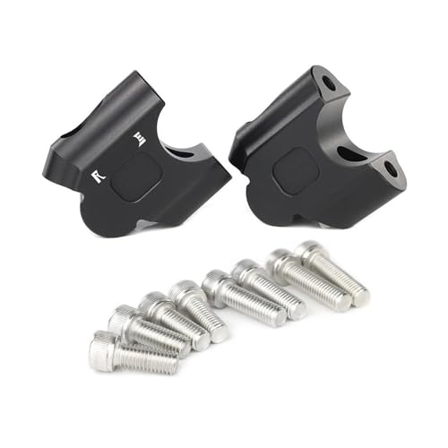 Elevadores de manillar Royal Enfield 450 en aluminio negro mecanizado