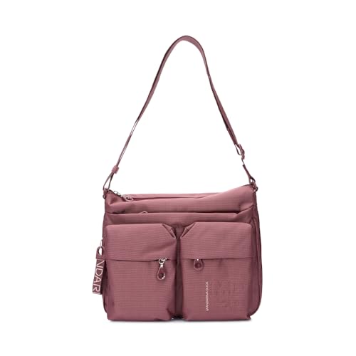 Borsa a tracolla leggera e resistente realizzata in mitrix, storico materiale del marchio Mandarina Duck caratterizzato dall'effetto cangiante. E' espandibile grazie alla zip laterale e presenta tracolla regolabile per adattarsi a tutte le esigenze e le portabilità. Le doppie tasche frontali e le tasche interne laterali la rendono organizzata e pratica.