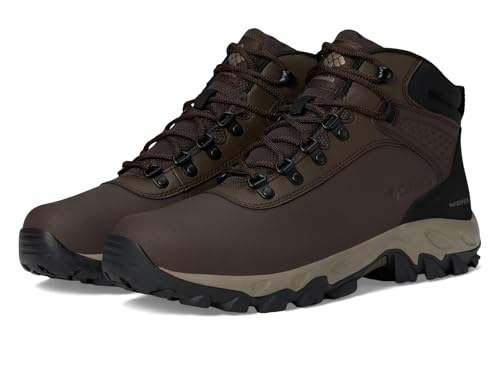 Columbia Men's Newton Explorer Hiking Shoe, Cordovan/Stone Green, 9.5