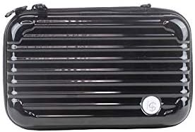 SOMEWHERE HAUTE Hard Sided Cosmetic Case (Black)