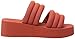 Roxy Women's Totally Tubular Wedge Sandals, Dark Red, 5