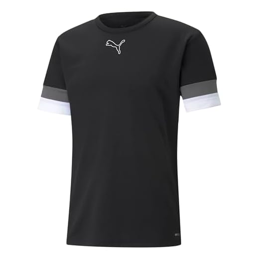 PUMA teamRISE Jersey CE Maillots, Black-Smoked Pearl White, M Homme