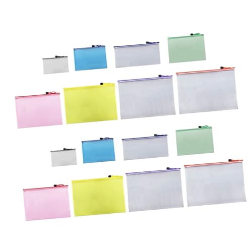 Pochettes zip maille PVC contre le désordre des papiers et photos de bureau